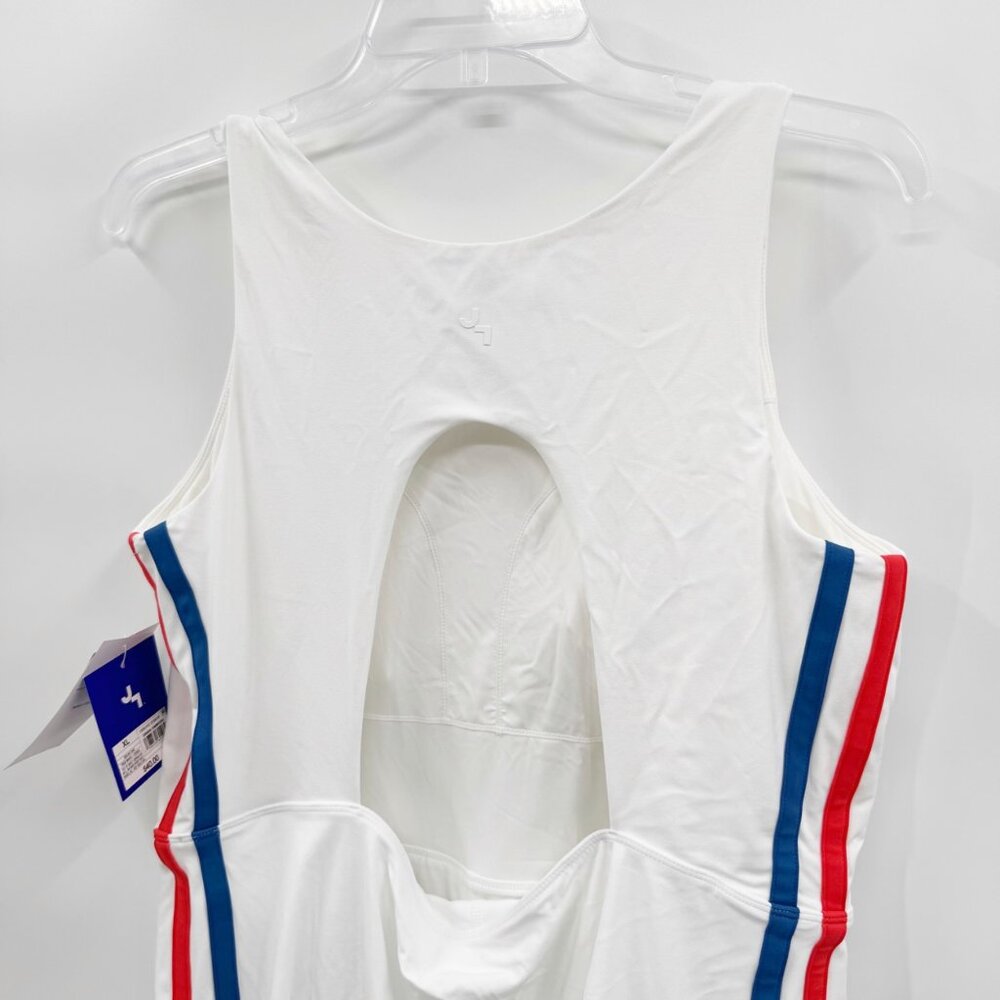 NEW JoyLab Women's Knit Sporty Contrast Active Dress - White - Picture 10 of 11